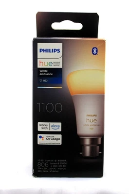 $45 • Buy Philips Hue Smart Bulb 11W A60 B22 White Ambient - BRAND NEW SEALED