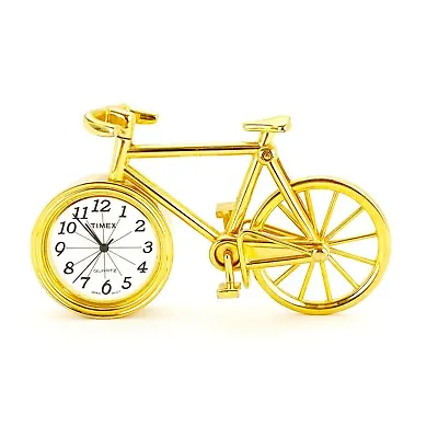 Timex Gold Bicycle Collectible Mini-Clock Watch Novelty Art Deco Vintage • $9.99