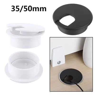 Cable Clamp Computer Grommet Line Box Desk Table Cable Fastener Wire Hole Cover • £4.15