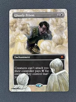 Ghostly Prison MTG Special Guests Hand Painted Altered Borderless Full Art Tentz • $13.50