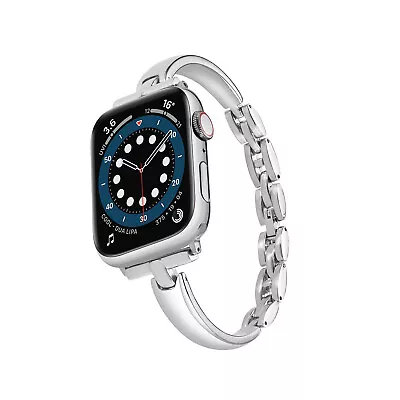 $23.99 • Buy Stainless Steel Bracelet IWatch Strap Apple Watch Band Series 8 7 SE 6 5 4 3 2 1
