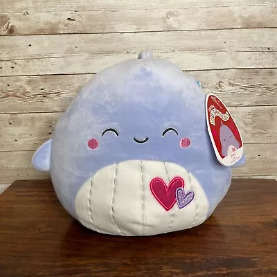 Squishmallows 8  Samir The Blue Whale Valentine's/Vday 2022 Edition • $12