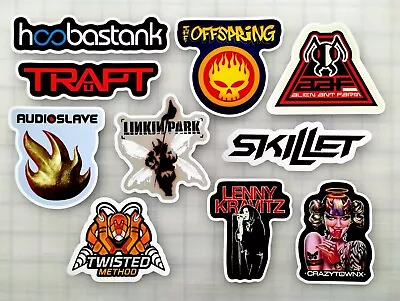 Alternative 2k Rock Vinyl Sticker Lot (10 Stickers) SET 1 Nostalgia Hard Metal • $12.99