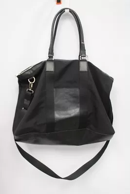 Large AQUASCUTUM Black Canvas Checked Lining Travel Holdall Bag 27 X16  - B93 • £9.99