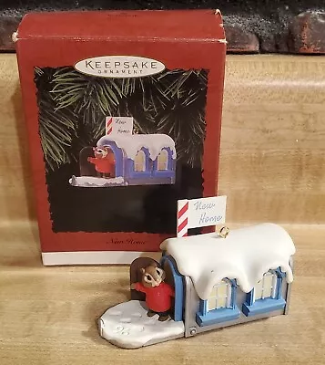 Hallmark Keepsake Ornament 1996 New Home Mailbox Chipmunk ~ Original Box ~ LOOK! • $9.95