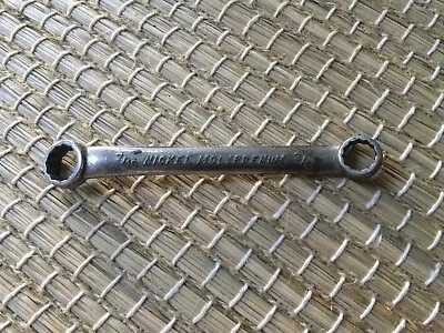 Vintage Nickel Molybdenum Short Box-End Wrench Made In USA Size: 3/8” & 7/16” • $11