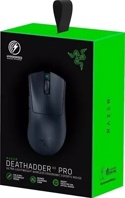 NEW Sealed Razer DeathAdder V3 Pro Wireless Ultra Lightweight Gaming Mouse Black • $113.99