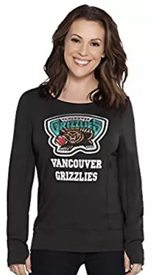 Women’s Vancouver Grizzlies Hardwood Classics Retro Lateral Sweatshirt Small S • $20