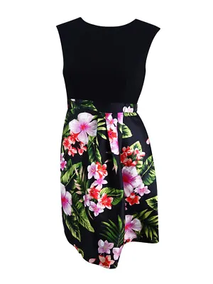 Sangria Women's Floral-Print Fit & Flare Dress • $6.94