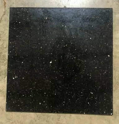 Tile Black Galaxy Granite Remodel Stone Kitchen About 3x3 Sample PIECE T-95 • $3.75