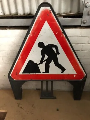 Road Works Men At Work Sign Plastic • £25