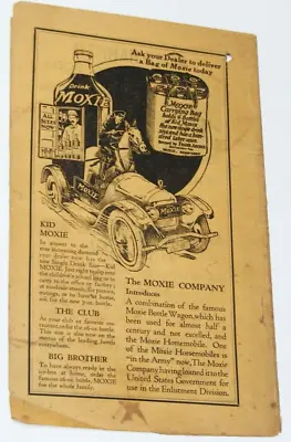 Vtg Moxie Horsemobile Advertisement 1928 Old Farmers Almanac Cover • $20.10