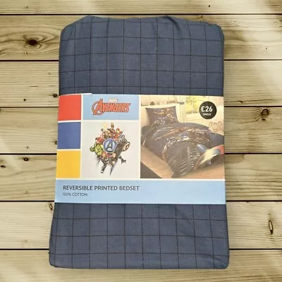 NEXT Marvel Avengers 100% Cotton Duvet Cover Set / Bedset ~ Single ~ RRP £26 • £15