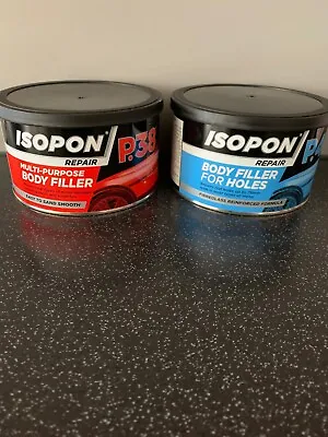 David's Isopon U-pol P38 Car Body Filler & P40 Fibre Glass Car Compound Repair • £15.45