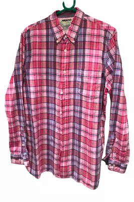 Musto Pink Checkered Shirt - Size L • £13.50