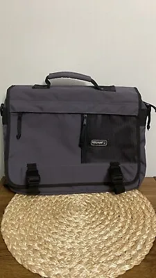 Eddie Bauer Travel Gear Gray Messenger Bag No Strap • $20