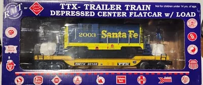 RMT By Aristo-Craft O Scale TTX DEPRESSED CENTER FLAT CAR W/Load RMTX#20105 • $84.99
