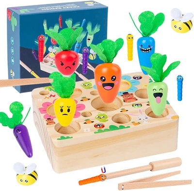 £14.89 • Buy Wooden Montessori Toys For 2 3 Years Old Boys Girls Gift Fun Toddler Educational