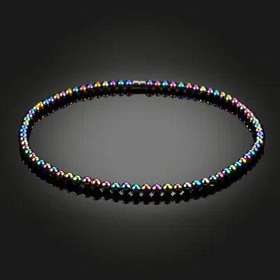 Hematite Therapy Beaded Magnetic Necklace Choker Women Men Weight Loss Jewelry • $3.10