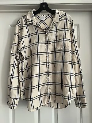 J Crew Boy Fit Roomy Womens Size XL Flannel Plaid Button Down Shirt  • $25