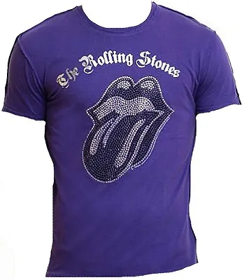 Amplified Rolling Stones Rhinestone Tongue Rock Star Vintage T-SHIRT SIZE S • $66.66