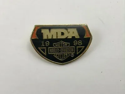 MDA Harley Davidson Lapel Pin Vest Pin Hat Pin Badge 1998 Vintage Clutch Back • $8.46