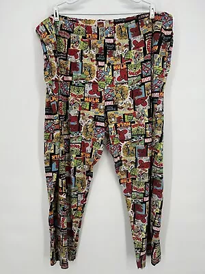 Marvel Comics Pajama Pants Mens 3XL Multicolor Avengers Superhero XXXL • $11.69