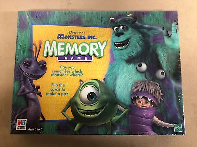 NEW Disney Pixar Monster Inc Memory  Board Game From  2001 Sealed! • $21.99