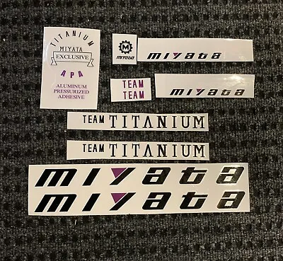 Decals - Miyata Team Titanium Road Bike Decal Set • $39