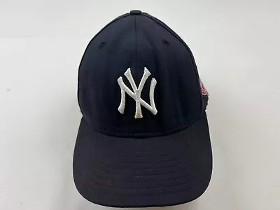 VINTAGE New York Yankees Hat Cap Size 7 5/8 New Era Blue MLB Baseball 2003 USA • $38.77