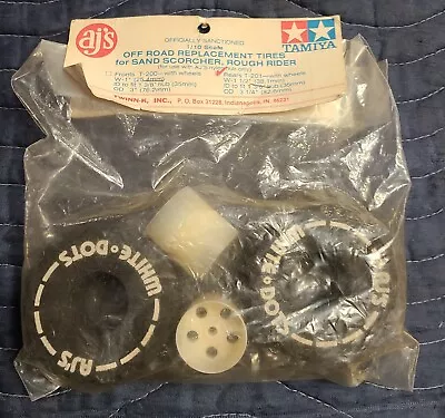 Nos Tamiya Sand Scorcher Rough Rider Rear Tires  Aj's Vintage Rc Part Mib Unused • $85.64