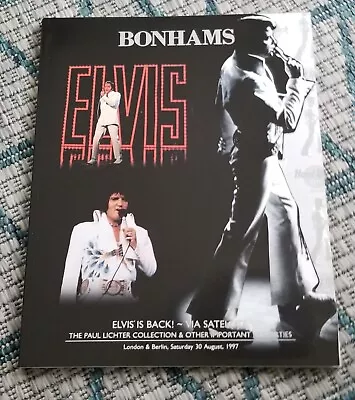 Bonhams Elvis Auction Catalog Paul Lichter Collection • $5.50