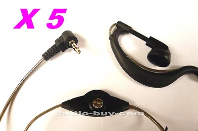 5 Pc X 3.5mm Earpiece For Yaesu VX2R VX3R VX150 FT60 VX160 VXF1 FT3DR FT70DR • £35.99