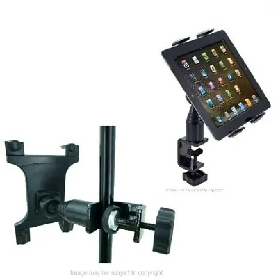 Heavy Duty Secure Table / Desk / Music Mic Stand Holder Mount For Apple IPad AIR • £28