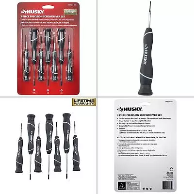 Precision Screwdriver Set (7-piece) | Jewelry Electronics Husky Micro Flat • $13.99