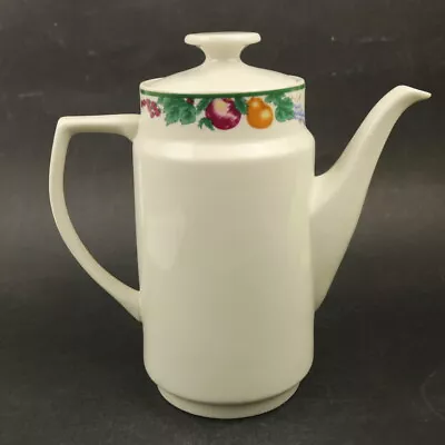 Royal Norfolk Coffee Pot Fruit Border Retro 60s 70s Vintage MCM 1 Litre Capacity • £10