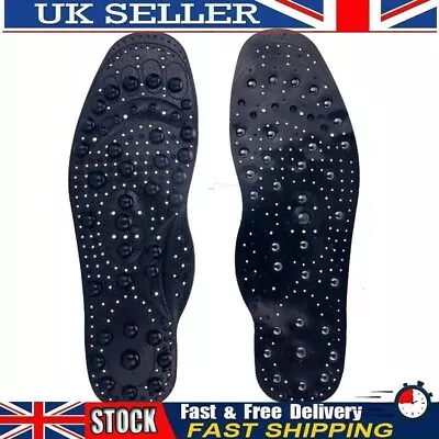 £9 • Buy 1 Pair Magnetic Massage Insoles Foot Acupuncture Point Therapy Cushion (L)