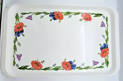 VILLEROY & BOCH Melamine Serving Tray Amapola 11.5 X 18.75 Made In Italy Damaged • $5