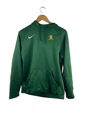 VINTAGE Nike Hooded Logo Jumper Mens Size M Green Bishop Manogue High School USA • $39.95