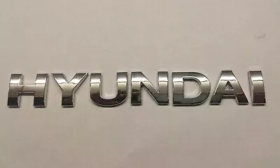 New Chrome 3D Self-adhesive Car Letters Badge Emblem Sticker Spelling HYUNDAI • £8.99