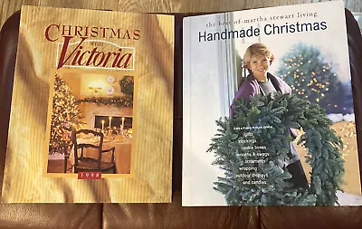 Lot Of 2- Christmas With Victoria Handmade Christmas (Martha Stewart Living) • $11