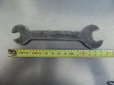 VINTAGE Indian Motorcycle Spanner-INDIAN MOTOCYCLES FLAT OPEN END SPANNER • $9.99