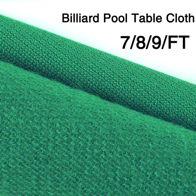 Pool Teable Felt Billiard Cloth Worsted Pool Replacement 7/8/9ft Pre Cut Rails • $65