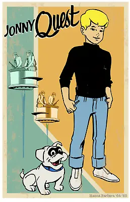 Jonny Quest Bandit Limited Edition Giclee Art Print Plate Signed • $55