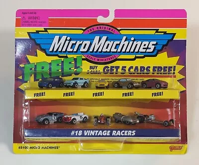 Micro Machines #18 Vintage Racers 10 Car Set 1998 NIB Galoob 65100 • $68.99
