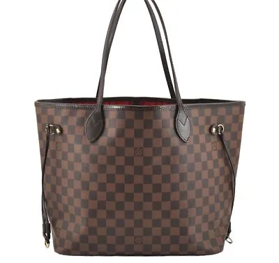 Authentic Louis Vuitton Damier Neverfull MM Shoulder Tote Bag N51105 LV 2628I • $1207.67