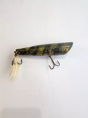 Vintage Goo Goo Eye Multi Saltwater Surf Wood Striped Bass Fishing Lure  • $34.99