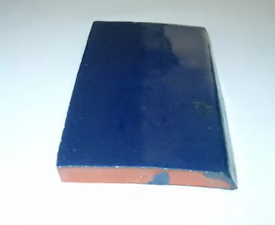 $2 • Buy 1 Flat Trim Tile 2x4 Inches One Side Finished Handmade Mexican Tiles #S006
