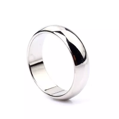 1pcs Silver Cambered Ring Magnetic Ring Magic Show Magic Props Magic Tricks Toy • $14.99