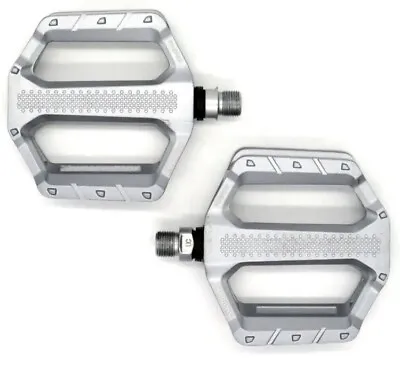 Shimano Flat Pedals 9/16 Inch Mountain Bike Silver PD-EF202 Metal Flats • $39.99